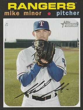 Mike Minor - 2020 Topps Heritage Series MLB Baseball Card